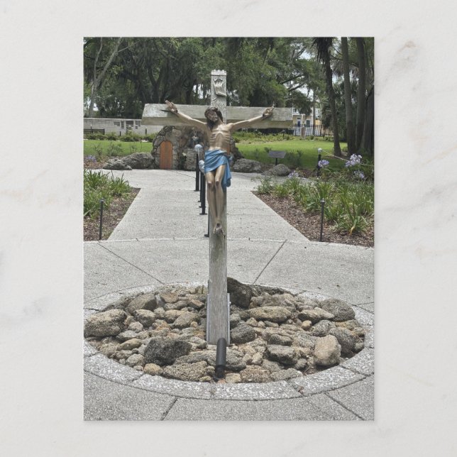 Carte Postale Mémorial du Crucifix St. Augustine Floride (Devant)