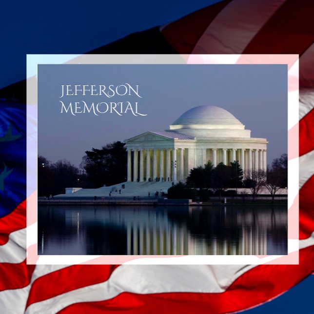 Carte Postale Mémorial Jefferson Célébrer 250 ans (Créateur téléchargé)