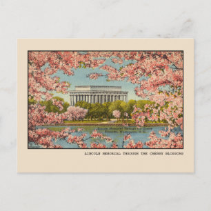 Carte Postale Mémorial Lincoln de Washington, D.C. Vintage