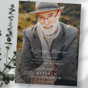 Carte Postale Mémorial Moderne Simple En Mémoire Photo