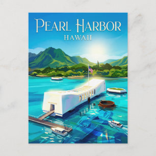 Carte Postale Mémorial national de Pearl Harbor Hawaii