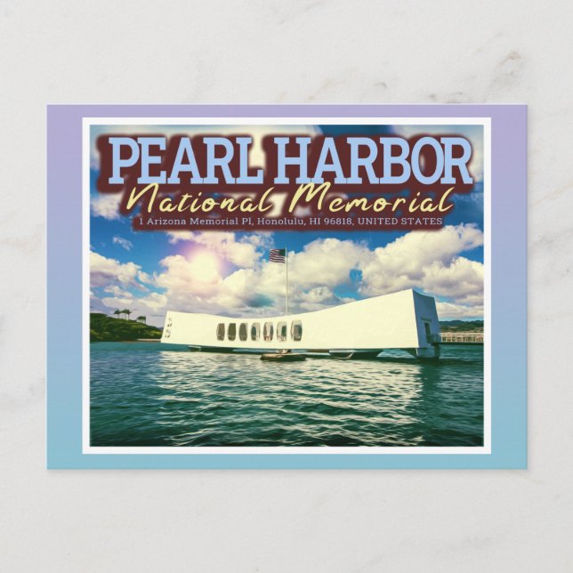 CARTE POSTALE MEMORIAL NATIONAL DU PORT DE PEARL - HONOLULU HAWA (Devant)
