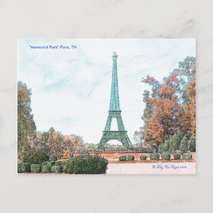 Carte Postale "Memorial Park" Paris, TN,