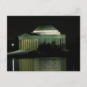 Carte Postale Mémorial Thomas Jefferson à la nuit