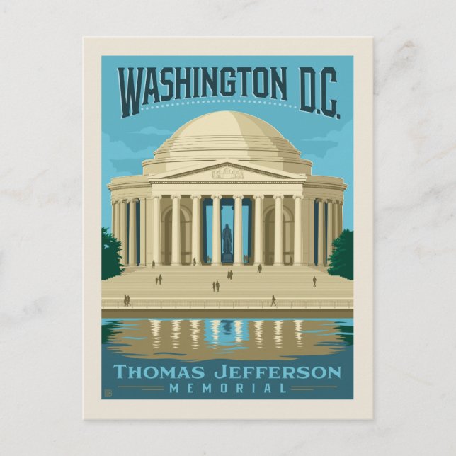 Carte Postale Mémorial Thomas Jefferson | Washington, D.C. (Devant)