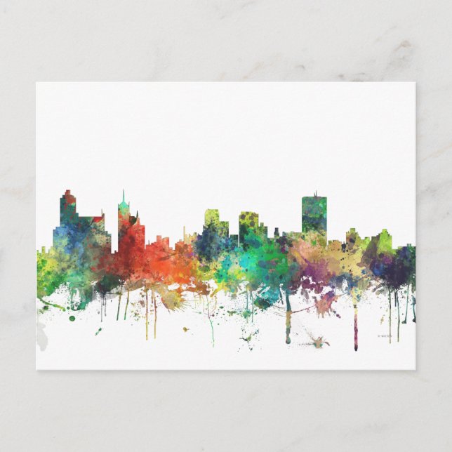 CARTE POSTALE MEMPHES, TENNESSEE SKYLINE SP - (Devant)