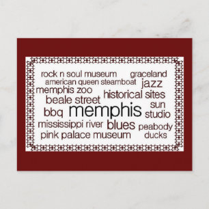 Carte Postale Memphis in Brown