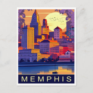 Carte Postale Memphis, Mississippi, Voyage