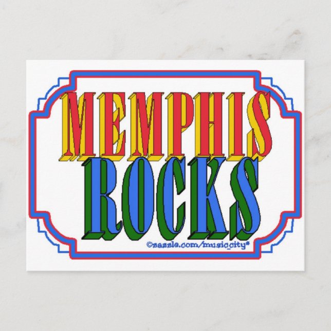 Carte Postale Memphis Rocks (Devant)