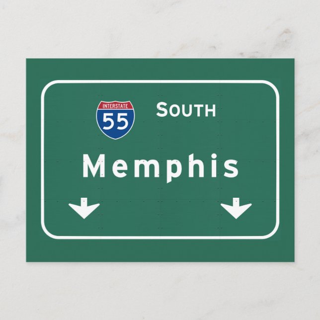 Carte Postale Memphis Tennessee tn Interstate Highway Freeway : (Devant)