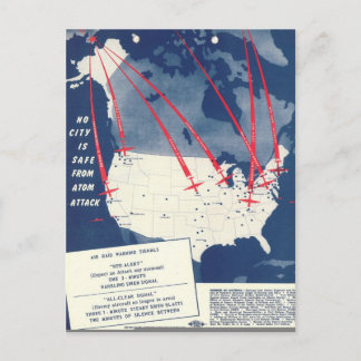 Carte Postale Menace atomique russe