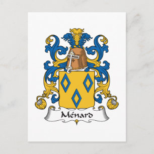 Carte Postale Menard Family Crest