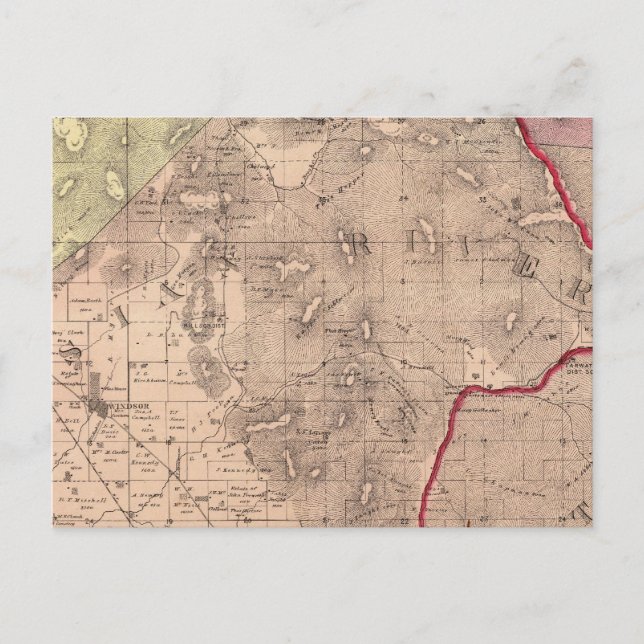 Carte Postale Mendocino, rivière russe, vallée de Knights (Devant)