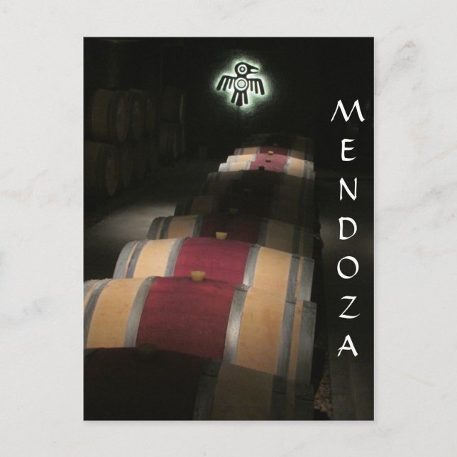 Carte Postale mendoza barrels argentine (Devant)