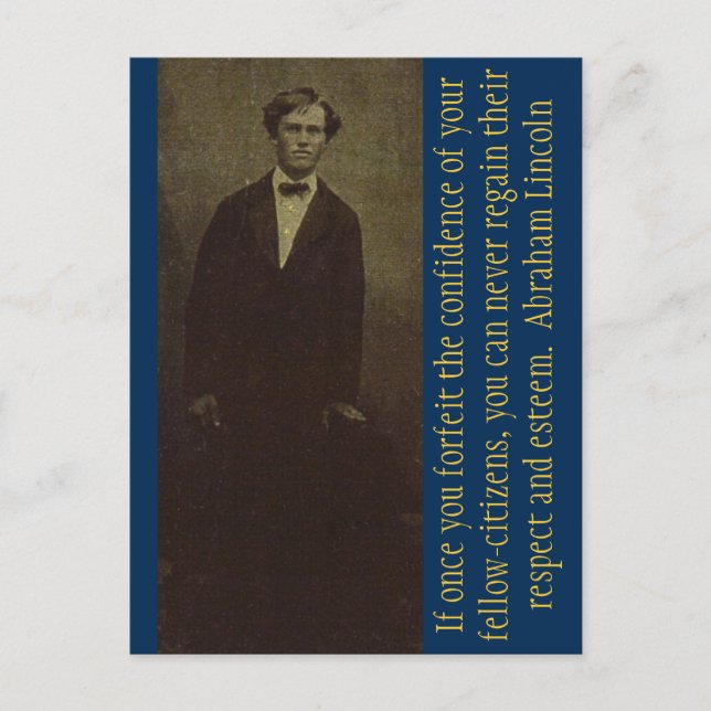 Carte Postale Mener avec respect et respect (Devant)