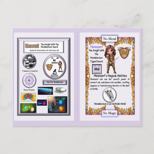 Carte Postale Menesant - Knight Mendelevium Épée (Devant)