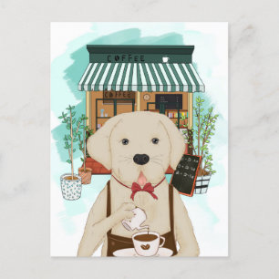 Carte Postale Meng Labrador Coffee