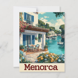 Carte Postale Menorca vintage