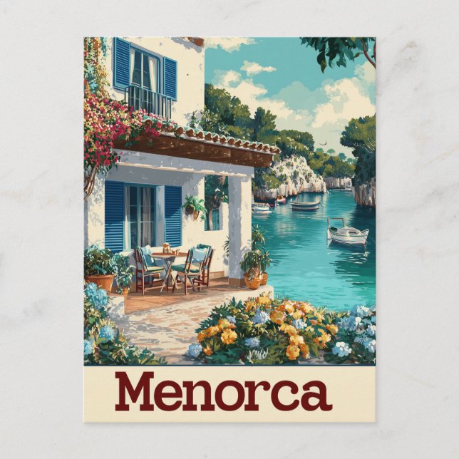 Carte Postale Menorca vintage (Devant)