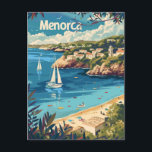 Carte Postale Menorca Vintage<br><div class="desc">Découvrez la beauté sereine de Minorque, en Espagne, avec cette carte postale de style vintage. Connue pour ses plages préservées, ses eaux cristallines et ses charmants villages méditerranéens, Minorque offre une escapade paisible. Ce design saisit le charme intemporel de l'île, parfait pour les collectionneurs, les voyageurs, ou comme un cadeau...</div>