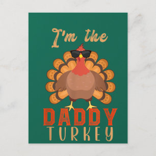 Carte Postale Mens Daddy Turquie Matching Family Group Cute Papa