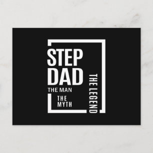 Carte Postale Mens Stepdad L'Homme Le Mythe La Légende Cadeau