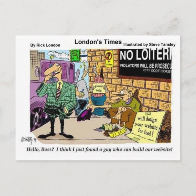 Carte Postale Mention 4 Web Design Drôle Cadeaux et Objets de co (Devant)