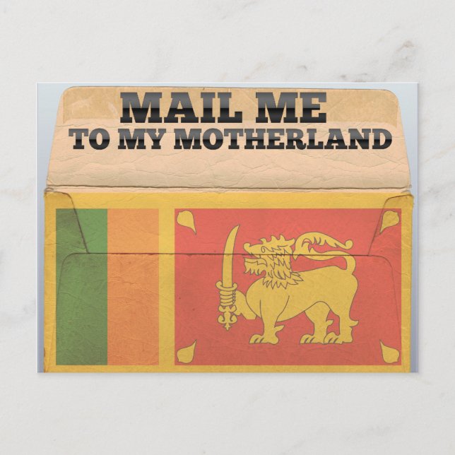 Carte Postale M'envoyer par courrier au Sri Lanka (Devant)