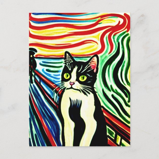 Carte postale Meow (Devant)