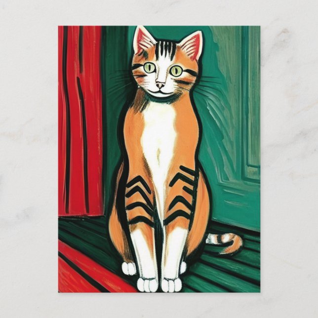 Carte postale Meow (Devant)