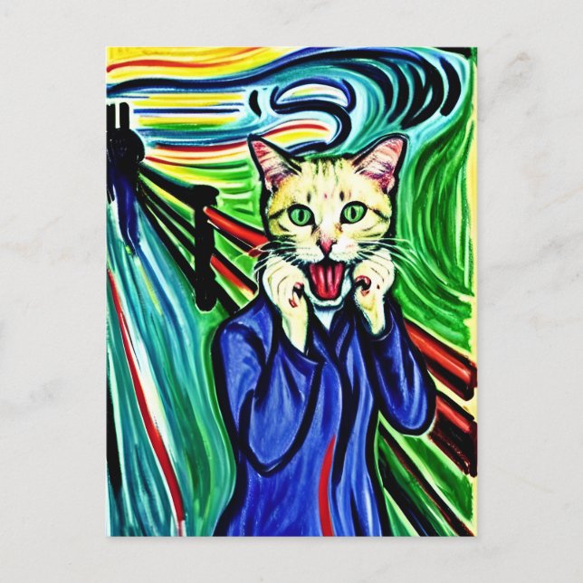 Carte postale Meow (Devant)