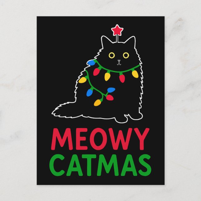 Carte Postale Meowy Catmas (Devant)