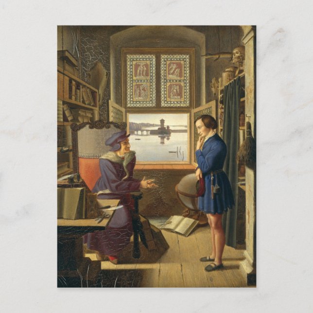 Carte Postale Mephisto et l'étudiant, 1828 (Devant)