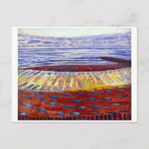 Carte Postale Mer après le coucher du soleil   Piet Mondrian  