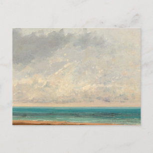 Carte Postale Mer au calme, 1866 par Gustave Courbet