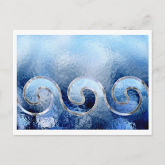 Carte Postale mer, ciel et surf