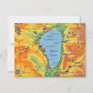 Carte postale Mer de Galilée