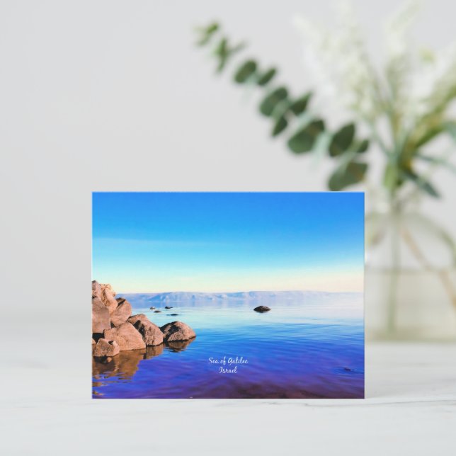 Carte Postale Mer de Galilée, Israël photo pittoresque (Debout devant)