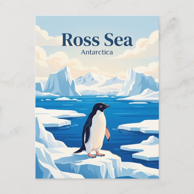 Carte Postale Mer de Ross Antarctique (Devant)
