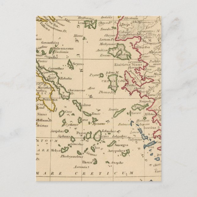 Carte Postale mer Égée (Devant)