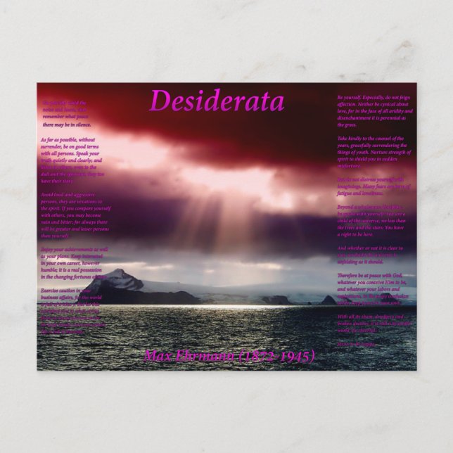 Carte Postale Mer ouverte (Devant)