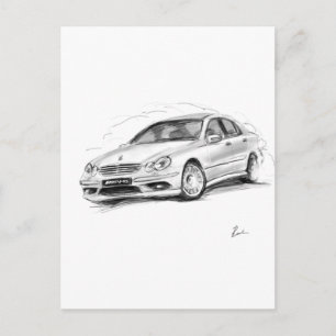 Carte Postale Mercedes-Benz C55 AMG