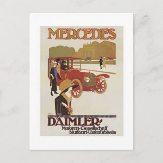 Carte Postale Mercedes vintage Daimler Ad 2