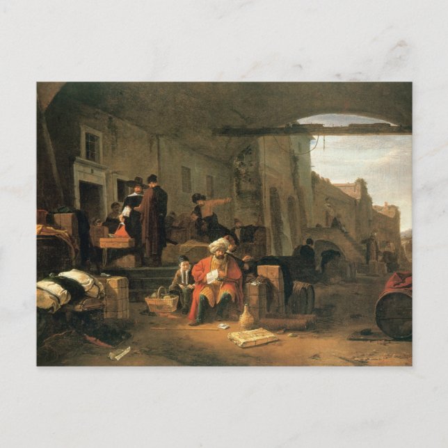 Carte Postale Merchants from Holland and the Middle East trading (Devant)