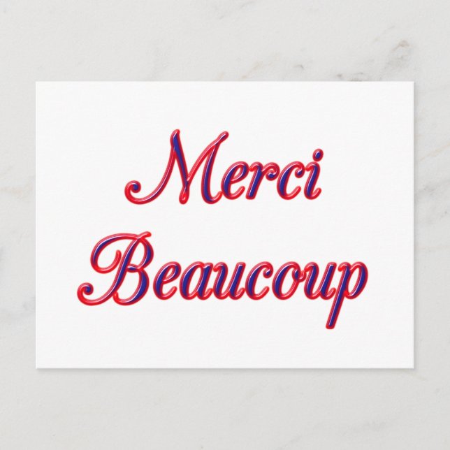 Carte Postale Merci (Devant)