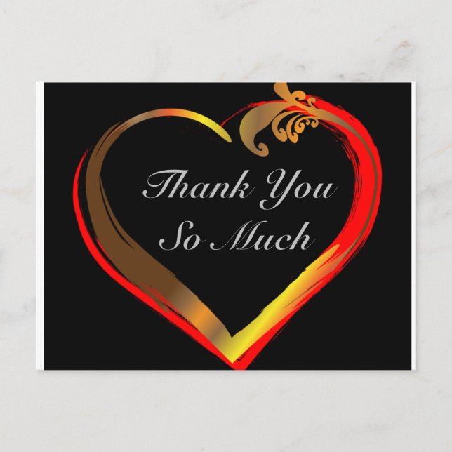 carte postale Merci (Devant)