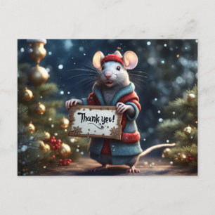 Carte Postale Merci à Kl. rat