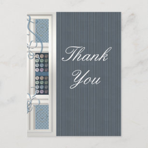 Carte Postale Merci accro à la couture