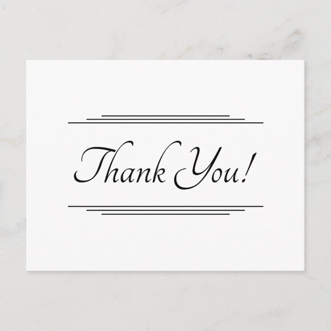 Carte postale "Merci !" accrocheuse (Devant)