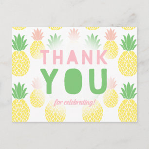 Carte postale Merci ananas